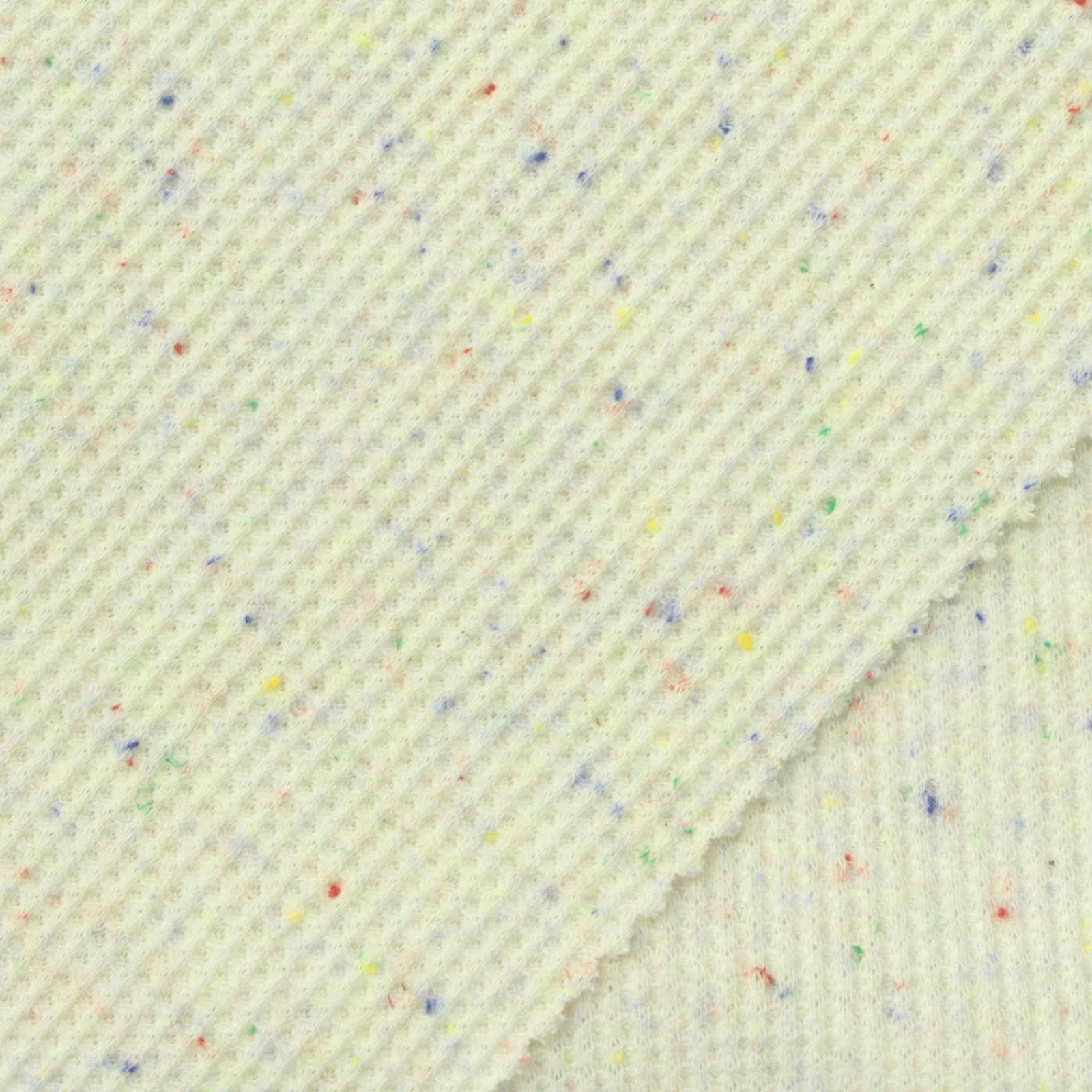 DOTTED STRETCH POLYESTER COTTON WAFFLE FABRIC fabric texture